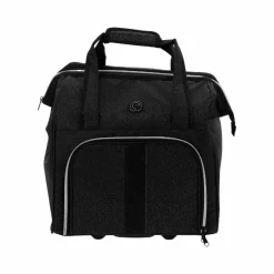 Equithème - Sac de pansage à roulette Noir Discount