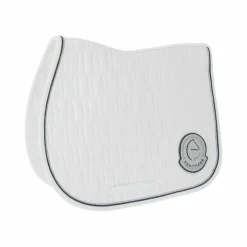 Equithème - Tapis de selle Compet Je t'aime Blanc New