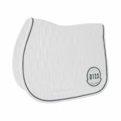 Equithème - Tapis de selle Compet Je t'aime Blanc New