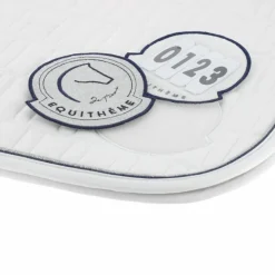 Equithème - Tapis de selle Compet Je t'aime Blanc New