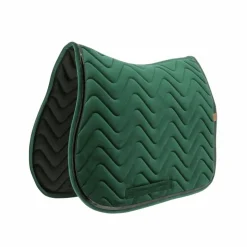 Equithème - Tapis de selle Glossy foncé Vert Hot