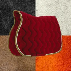 Online Equithème - Tapis de selle polyfun bordeaux