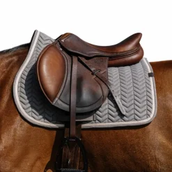 Equithème - Tapis de selle Softypop foncé Gris Hot