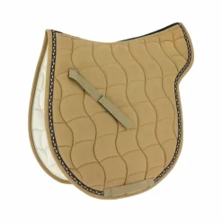 Equithème - Tapis de selle Hunter camel Marron Outlet