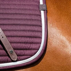 Sale Equithème - Tapis de selle Spring Bordeaux