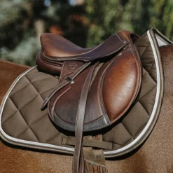 Equithème - Tapis de selle Classic foncé Marron Best