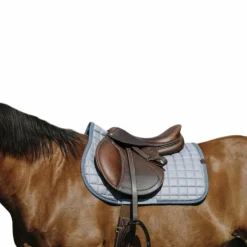 Equithème - Tapis de selle Chic Bleu Sale