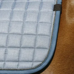 Equithème - Tapis de selle Chic Bleu Sale