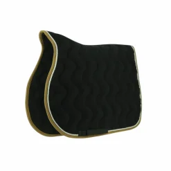 Equithème - Tapis de selle polyfun noir Discount