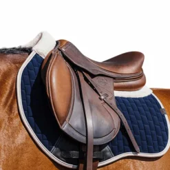 Equithème - Tapis de selle Dinard Marine Hot