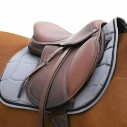 Equithème - Tapis de selle Satin Gris Online