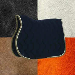 Equithème - Tapis de selle polyfun marine