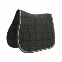 Equithème - Tapis de selle Shiny Noir Hot