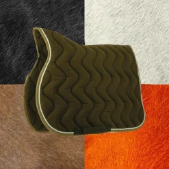 Online Equithème - Tapis de selle poney polyfun chocolat