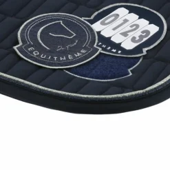 Best Equithème - Tapis de selle Compet Je t'aime marine Bleu