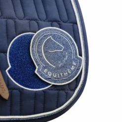 Best Equithème - Tapis de selle Compet Je t'aime marine Bleu