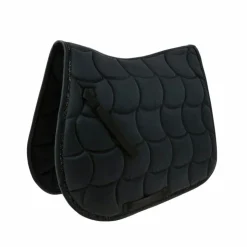 Equithème - Tapis de selle Satin noir Discount