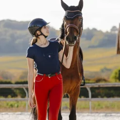Clearance Equithème - T-shirt à manches courtes femme Claire Marine
