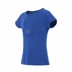 Equithème - T-shirt à manches courtes enfant Claire monaco Bleu Discount