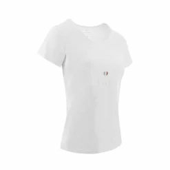 Hot Equithème - T-shirt à manches courtes femme Claire Blanc