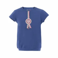 Outlet Equithème - T-shirt manches courtes fille Janice Marine