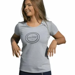 Best Equithème - T-shirt manches courtes femme Anna Gris