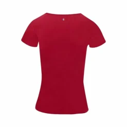 Equithème - T-shirt manches courtes femme Anna cerise Rouge Outlet