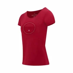 Equithème - T-shirt manches courtes femme Anna cerise Rouge Outlet