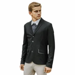 Equithème - Veste de concours homme Budapest Noir Clearance