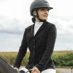 Equithème - Veste de concours femme Nancy Noir Discount