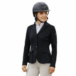 Sale Equithème - Veste de concours femme Stockholm Je t'aime Noir