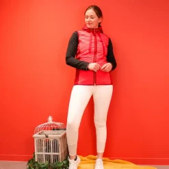 Equithème - Veste sans manches Kim Rouge