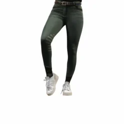 Equithème -Pantalon d'équitation Saphir forêt Vert Hot