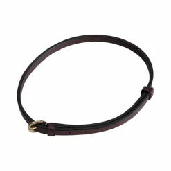 Clearance Eric Thomas - Lanière pour muserolle combinée havane 9 mm