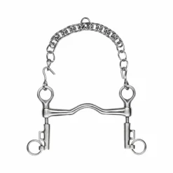 Clearance Feeling - Mors Saumur à pompe inox satin