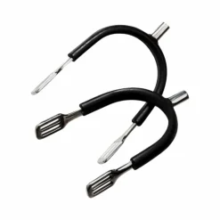 Feeling - Éperons Prince de Galles inox gainé caoutchouc Noir Sale