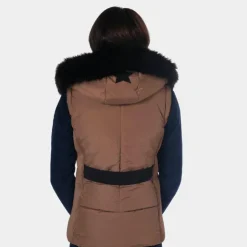 New Flags & Cup - Gilet sans manches femme Kenora moka Marron