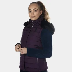 Flags & Cup - Gilet sans manches femme Kenora mure Prune