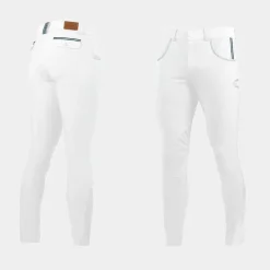 Hot Flags & Cup - Pantalon d’équitation homme Gimo Blanc