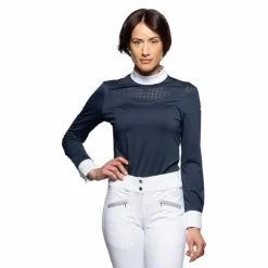 Clearance Flags & Cup - Polo de concours manches longues femme Isla Marine