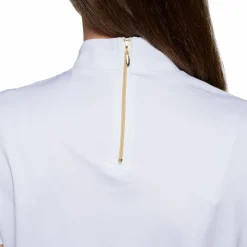 Clearance Flags & Cup - Polo de concours manches courtes femme Isla Blanc