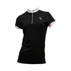Flags & Cup - Polo de concours manches courtes femme Andria Noir Outlet