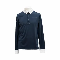 Clearance Flags & Cup - Polo de concours manches longues homme San Remo Marine