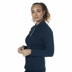 Clearance Flags & Cup - Polo manches longues femme Rib Tolsona Marine