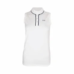 Outlet Flags & Cup - Polo sans manches Candiba femme Blanc