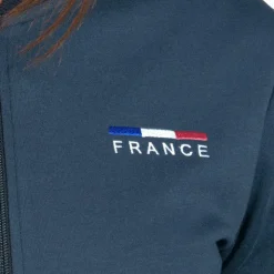 Flags & Cup - Sweat zippé femme France - limited edition marine Discount