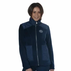 Flags & Cup - Veste polaire femme Haisla denim Bleu Discount