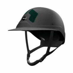 Outlet Flex On - Casque d'équitation Armet Dark grilles vert anglais visière Mixte Noir