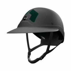 Flex On - Casque d'équitation Armet Dark grilles vert anglais visière Angel Noir New