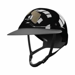 Flex On - Casque d'équitation Armet Star grilles gold visière Angel Noir Outlet